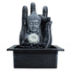 Tischbrunnen mit Hand und Kopf von Buddha (20x25x35 cm)