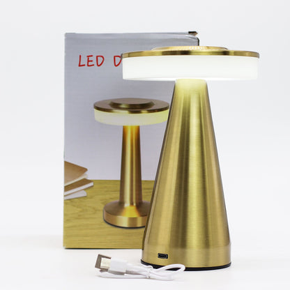 Touch-Lampe – Hoher Kupferstiel – USB (C) – Wiederaufladbar (400 Watt)