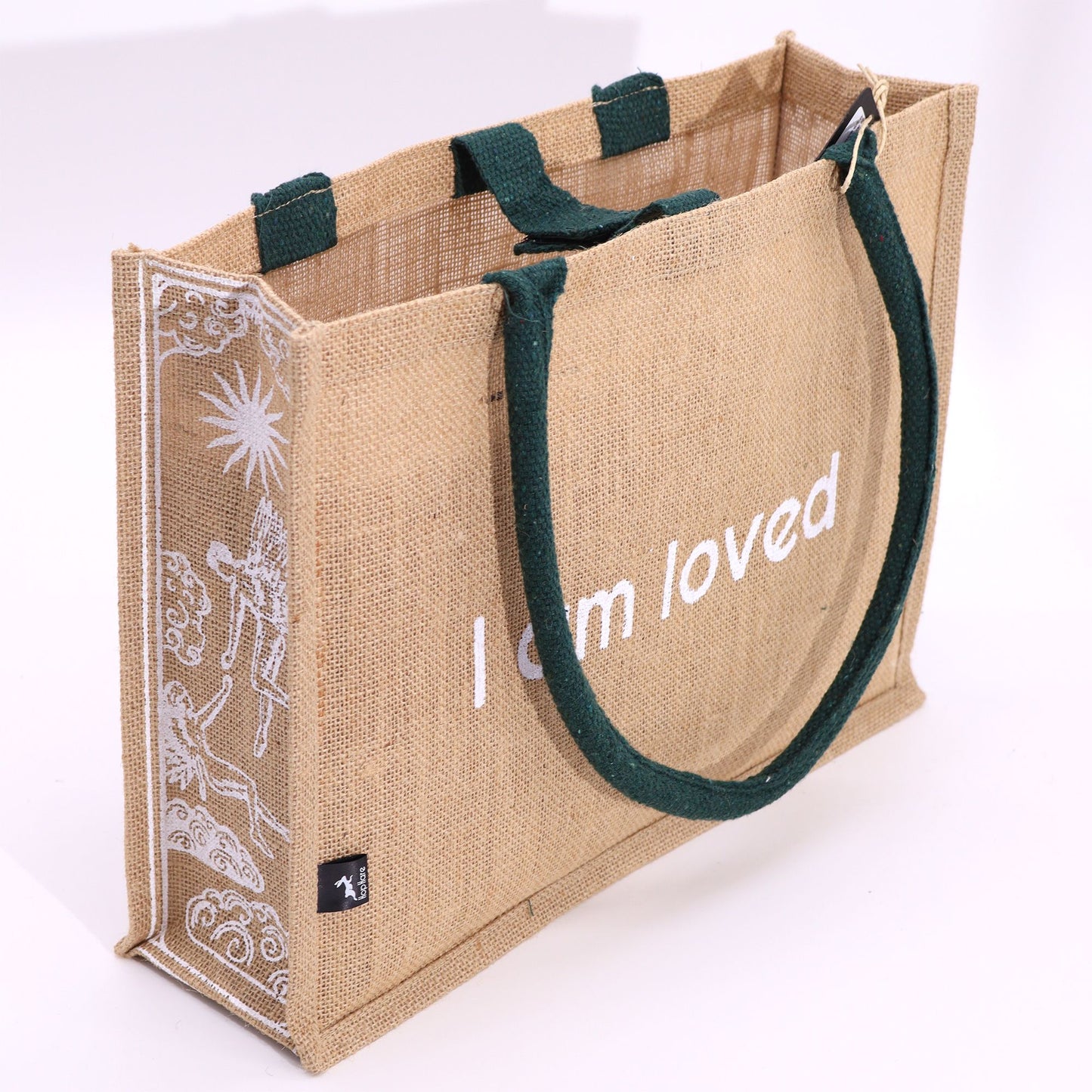 Hop Hare Große Jutetasche - I Am Loved