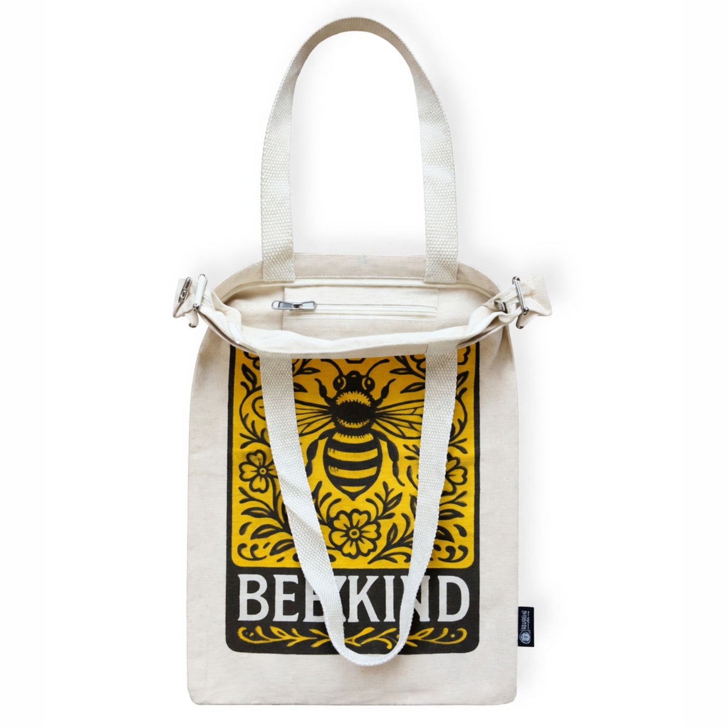 Nomad Sari Icónico Toni Bolsa Tote - Sé amable - Natural 10 oz