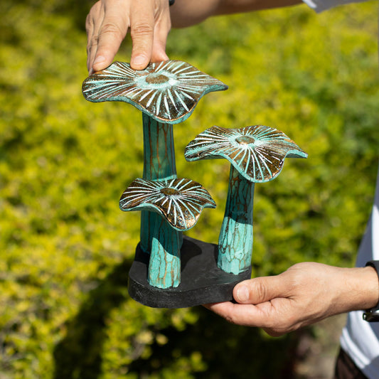 Pequeño arte de seta dorada - 20cm - Greenwash