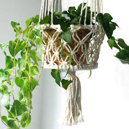 Macetero Macramé Doble