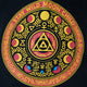 Bolso Tote Icónico Clásico - Luna Alchemy Wheel - Negro 6 oz