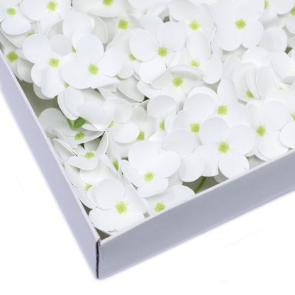 Fleurs de savon artisanales - Jacinthe - blanc