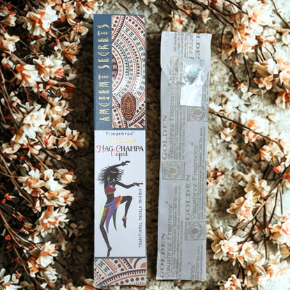 15g de copal dorado y nag champa