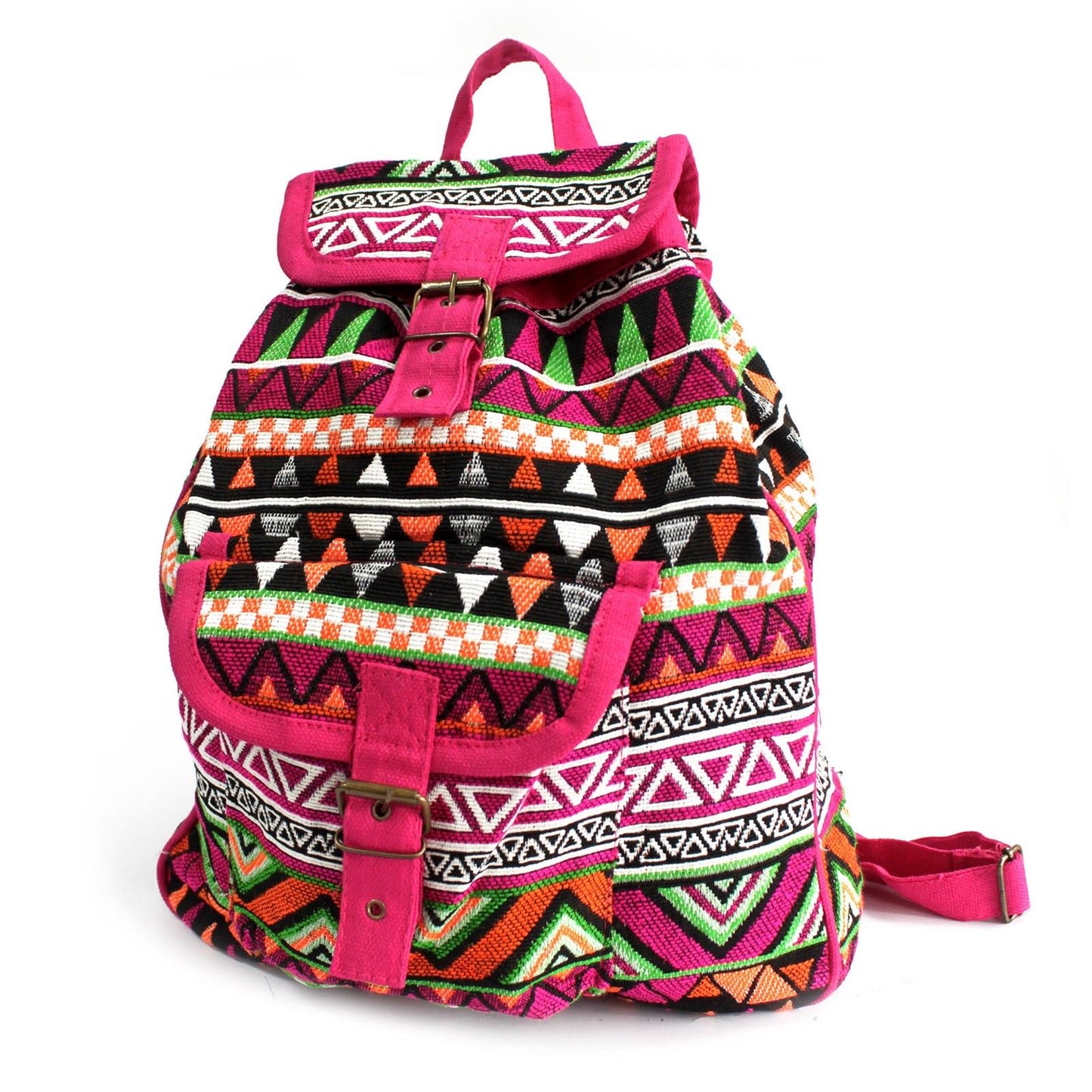 Mochila Tejido Jacquard Rosa