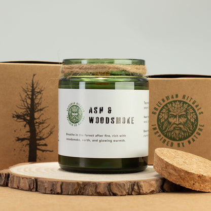 Greenman Woodwick Sojakerze – Asche und Holzrauch