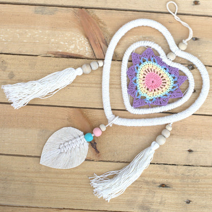Atrapasueños - Corazón Multicolor Mediano