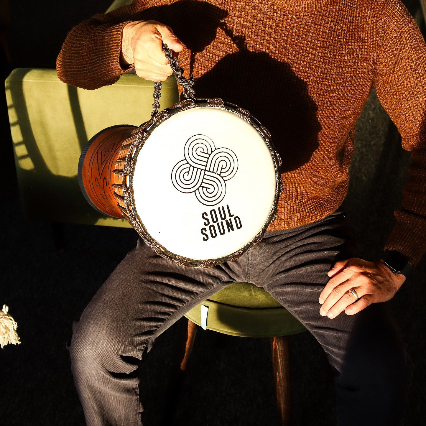 Tambor Pro Djembe Grande "Sonido del Alma" – Sonido Grave – 50 cm