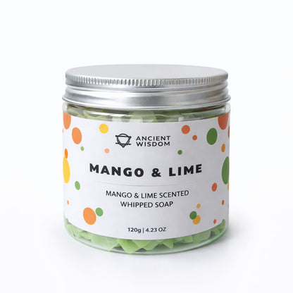 Jabón de crema batida de mango y lima 120 g