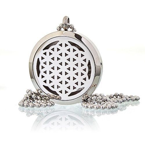 Collar Difusor Aromaterapia Flor Vida 30mm