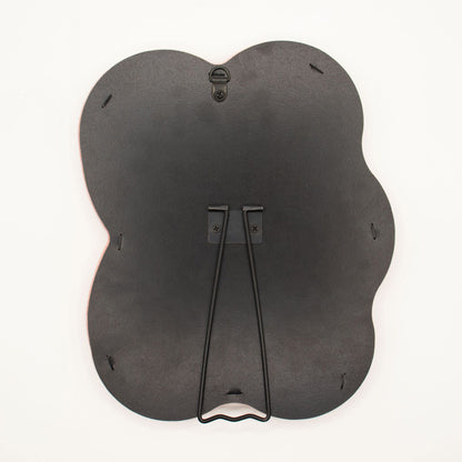 Miroir doux et ondulé – Galet carré – Rose pâle (22.5 x 27 x 2.3 cm)