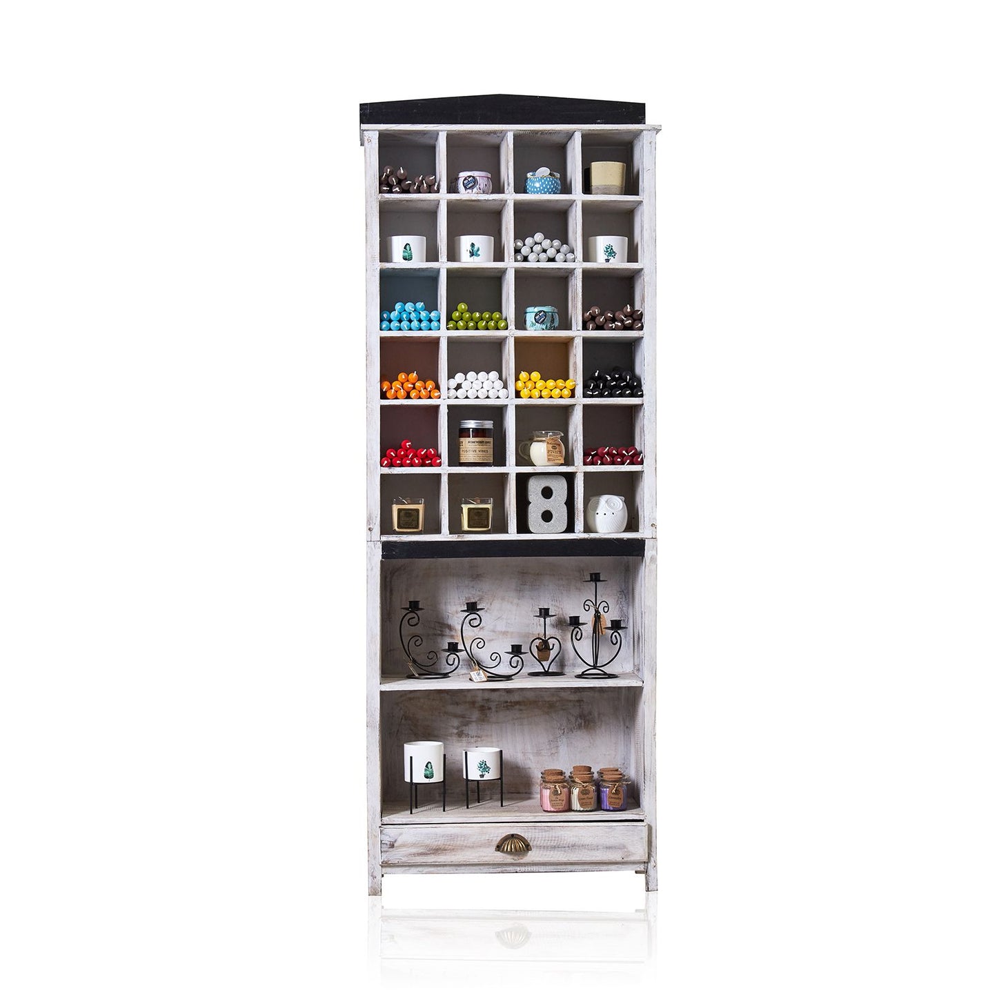 Expositores y displays de Madera - Blanqueado