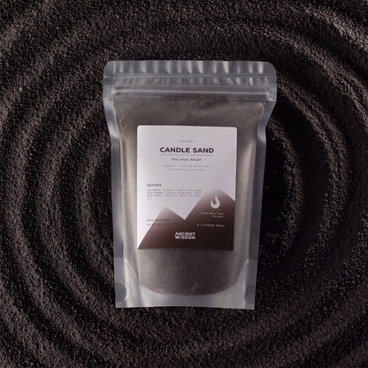 Vela perfumada Arena - Negro - con carácter - 300 g