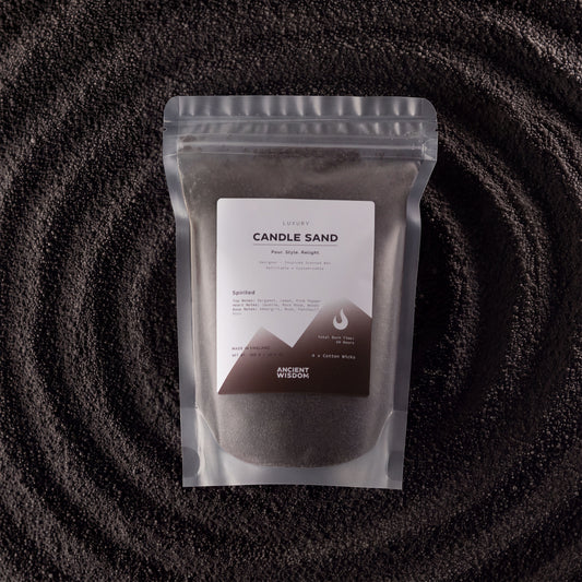 Vela perfumada Arena - Negro - con carácter - 300 g