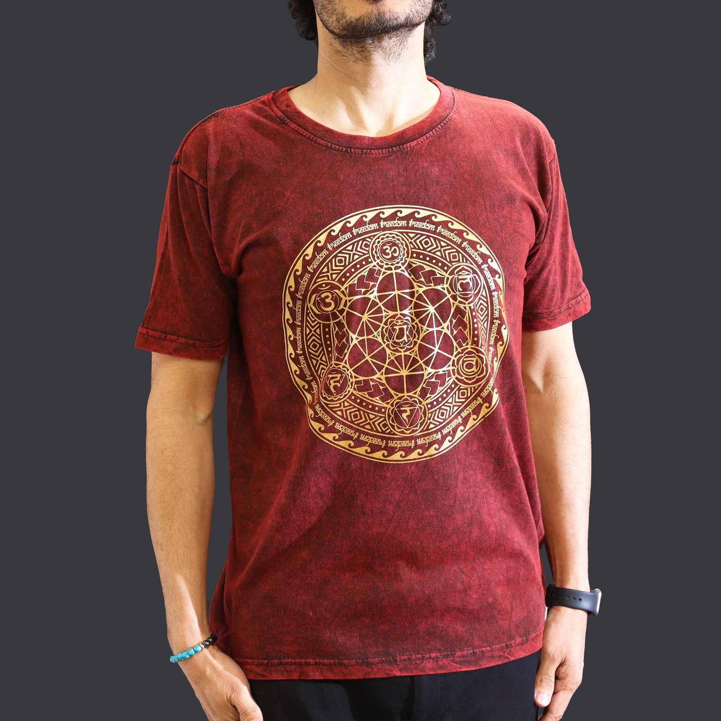 Camiseta Nomad Sari Mediana - Chakra - Granate