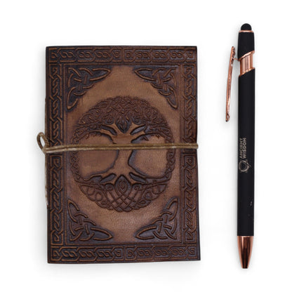 Carnets en cuir de taille moyenne assortis (5 x 3,5 pouces) - Vitrine