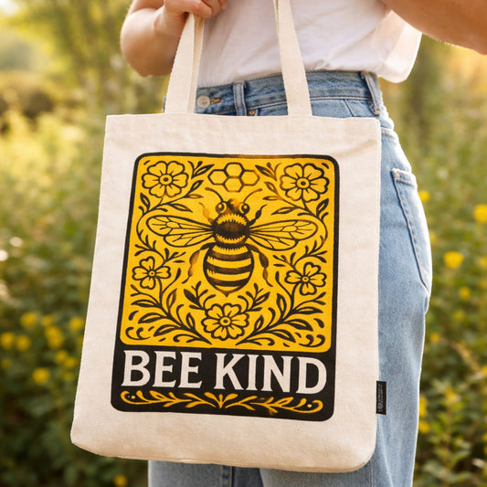 Nomad Sari Icónico Toni Bolsa Tote - Sé amable - Natural 10 oz