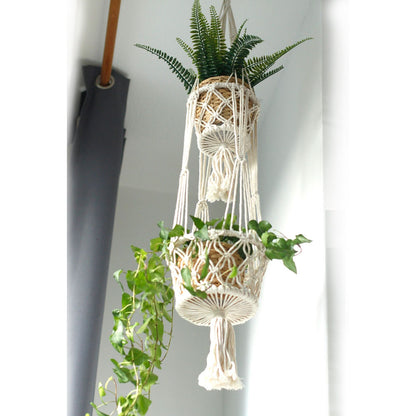 Macetero Macramé Doble