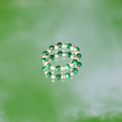 Set aus Ringen mit Nymphengeist-Edelstein – Waldgeist