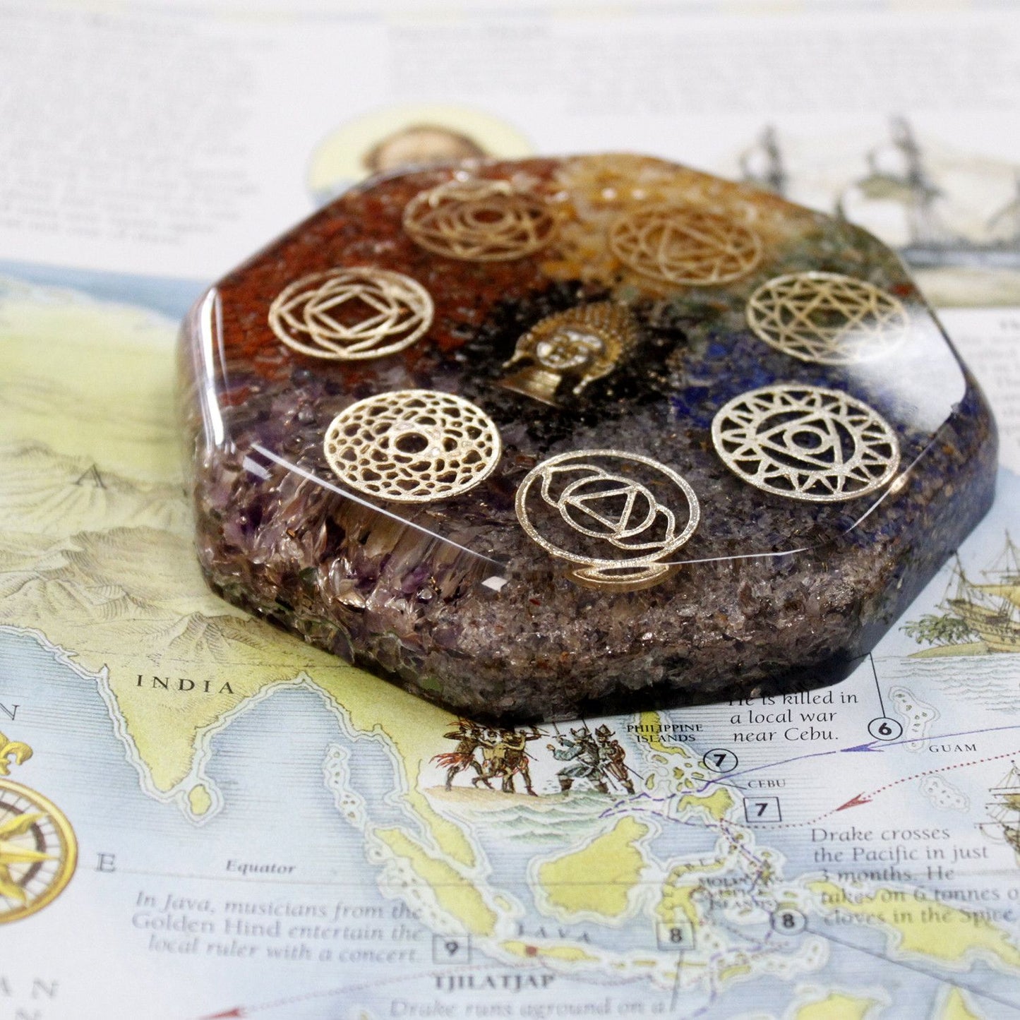 Orgonita Oficina Buda Chakra Grande