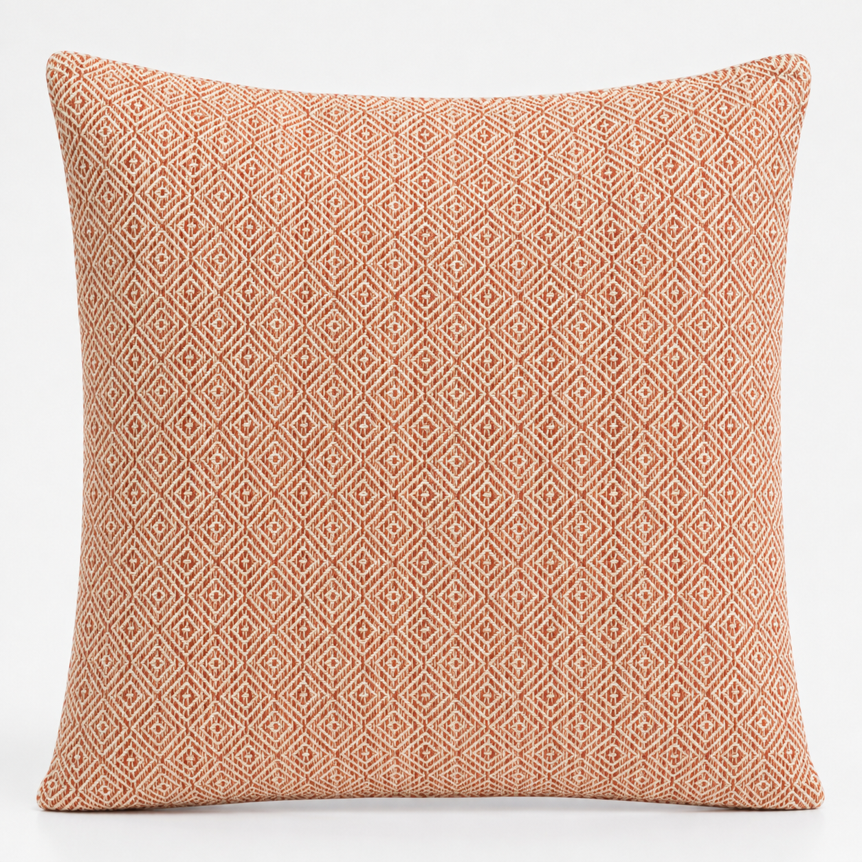 Funda de cojín clásica - Cuadrados burdeos - 60x60 cm - Estilo Jumbo