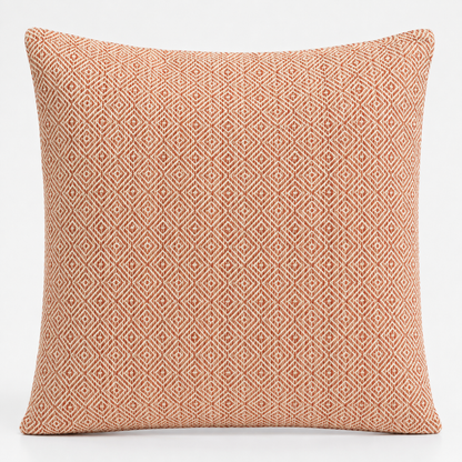 Funda de cojín clásica - Cuadrados burdeos - 60x60 cm - Estilo Jumbo