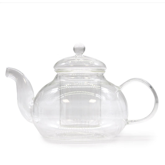 Théière en verre avec infuseur - Perle ronde - 800 ml