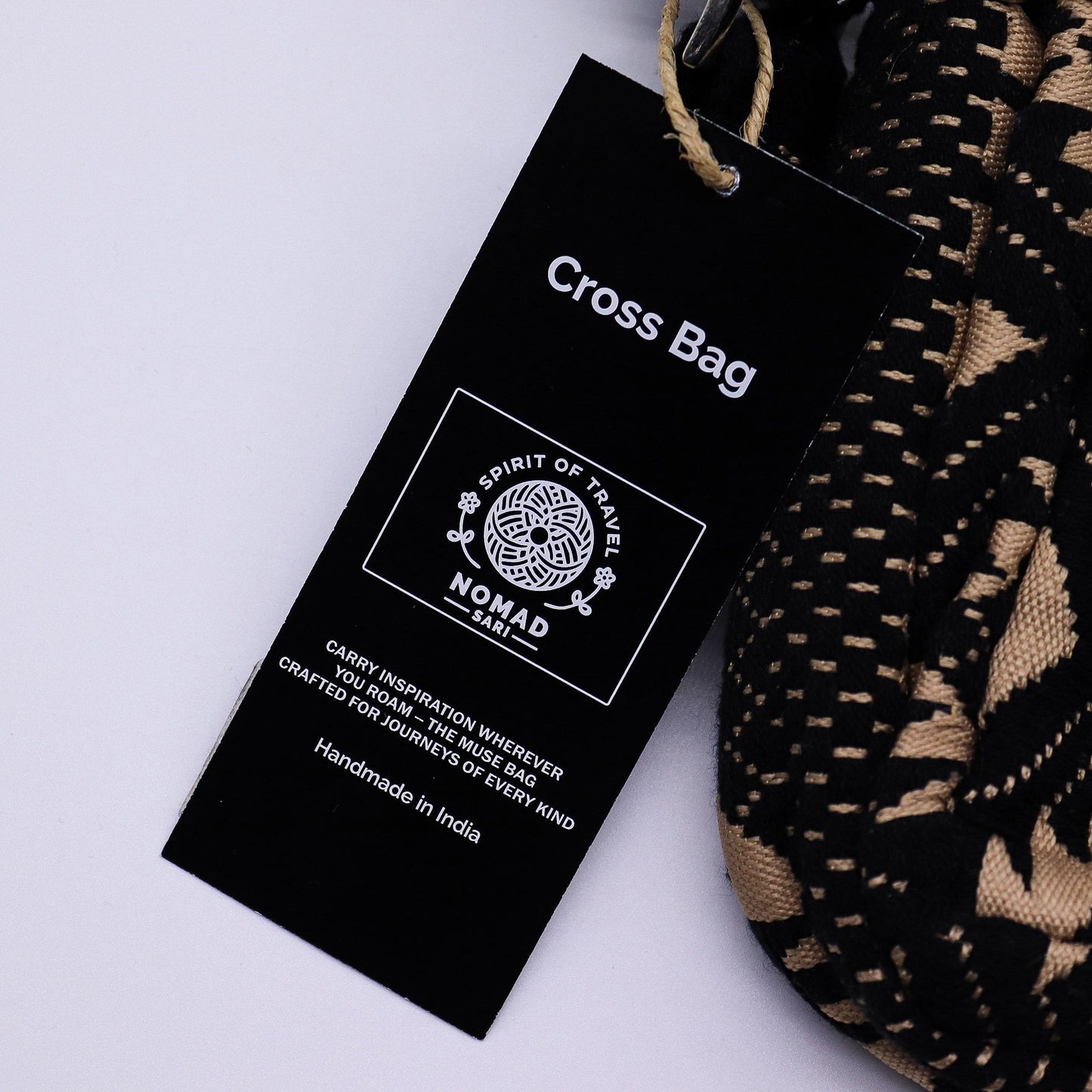 Bolsas Jacquard Naturales - Telar del Desierto - Bolsa Cruzada