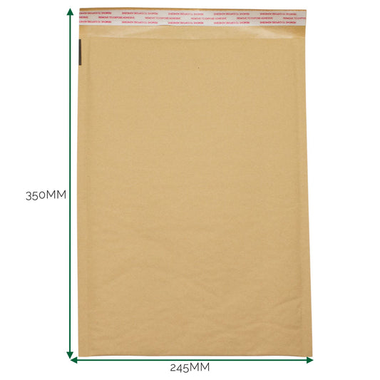 Sobre acolchado Kraft con burbuja (245x350+40mm)