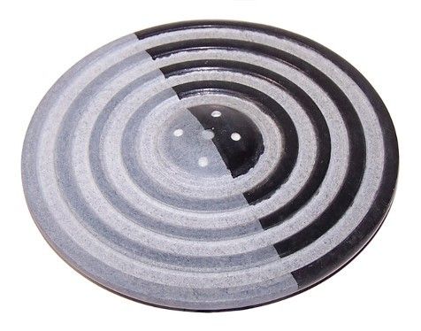 Räucherteller Bicolor Kreise 10cm