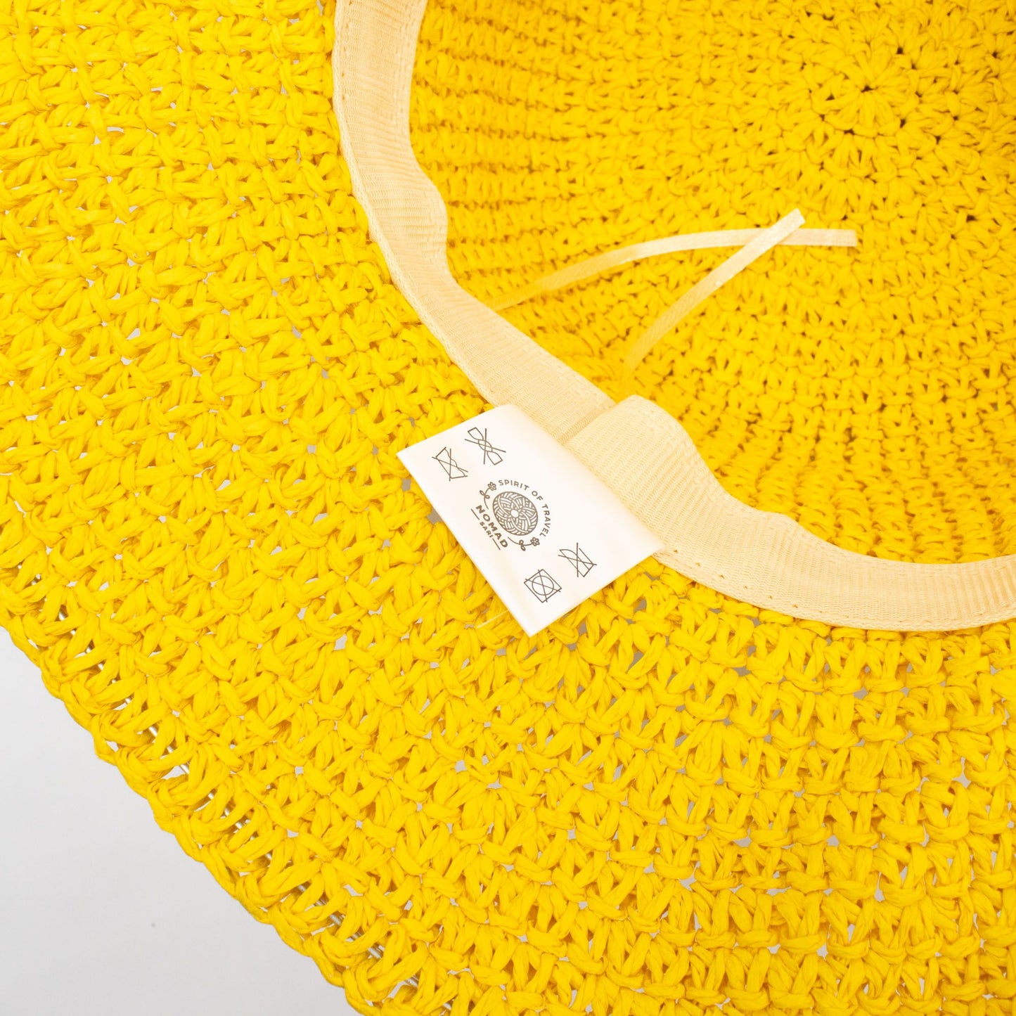 Nomad Sari Chapeau de soleil en paille à larges bords - Jaune