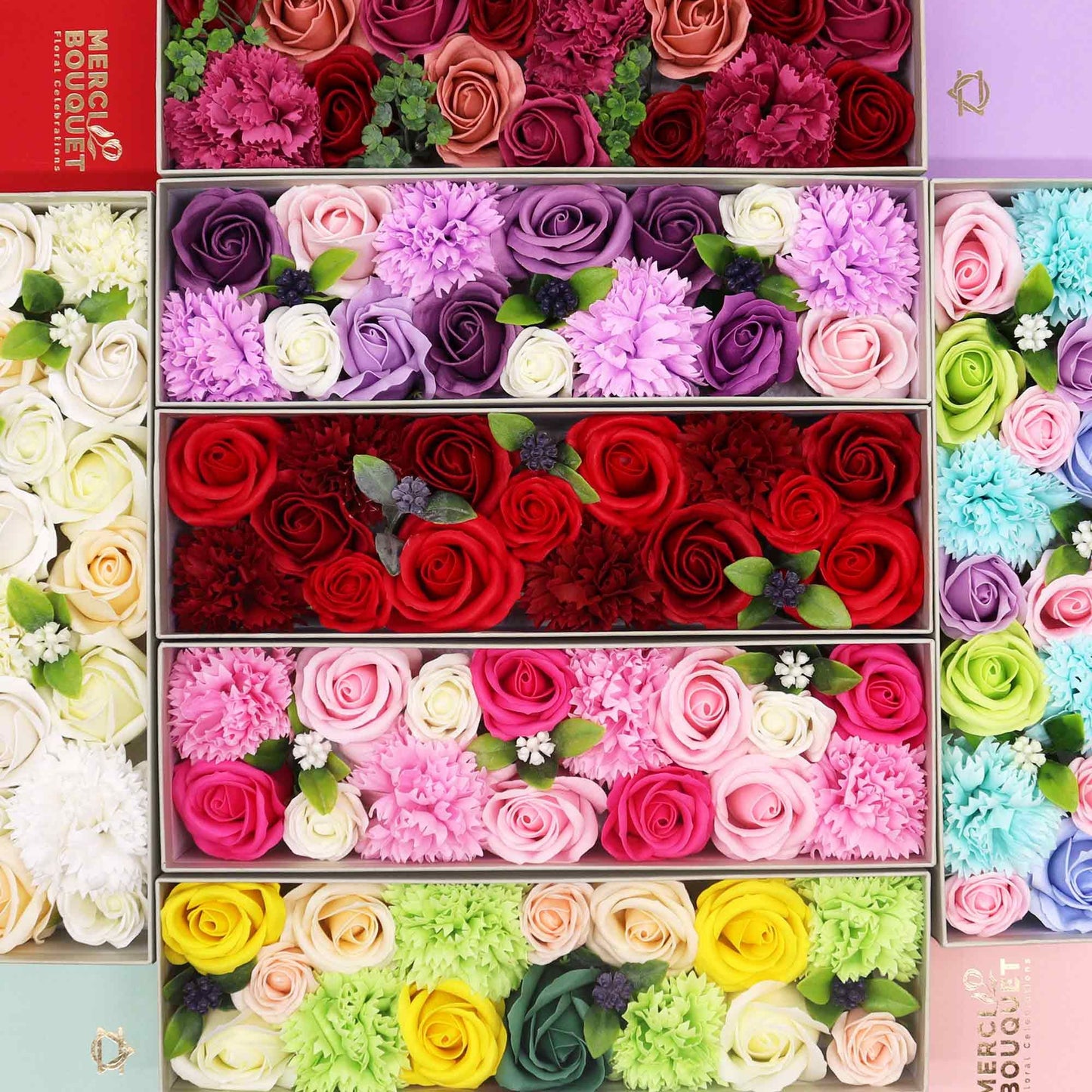 Caja Larga - Rosas Vintage