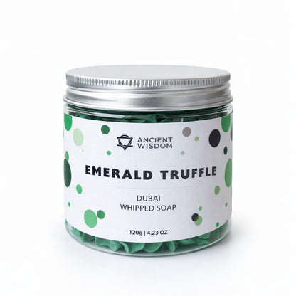 Jabón de crema batida de Dubái - Trufa Esmeralda 120 g