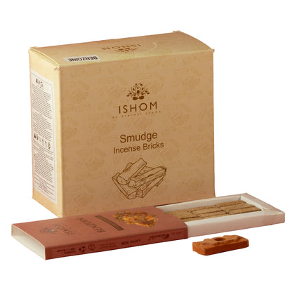 Paquete de 15 ladrillos de incienso natural y quemador - Benzion