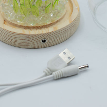 Dôme de jardin Éclat Floral - 20 tulipes - LED USB
