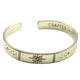 Inspirierendes Armband - Messing Sonnenaufgang, Galaxie, Sterne, Erde
