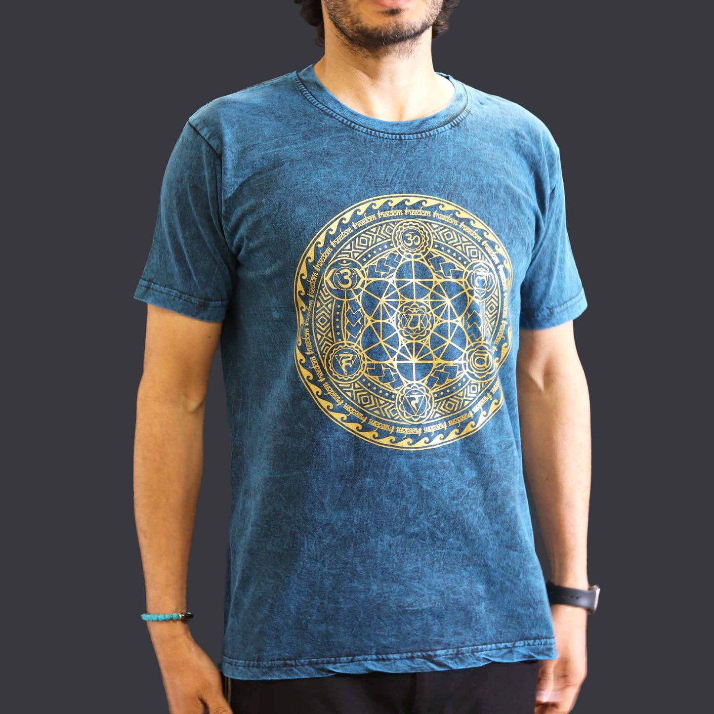 Camiseta Nomad Sari Mediana - Chakra - Azul