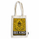 Nomad Sari Icónico Toni Bolsa Tote - Sé amable - Natural 10 oz