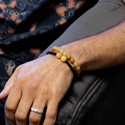Bracelets en pierres précieuses à double pouvoir - Aventurine jaune
