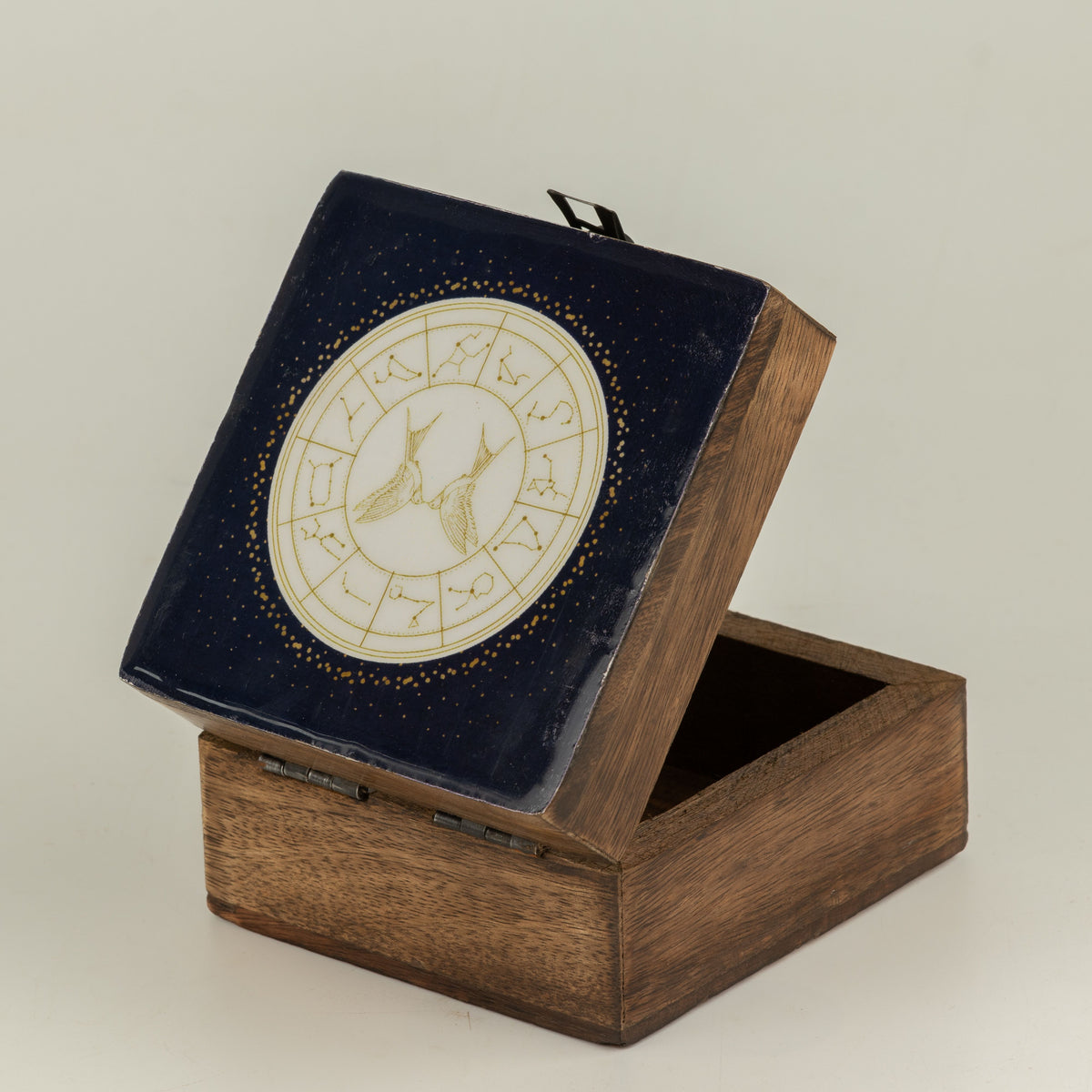 Pequeña caja esmaltada - Géminis