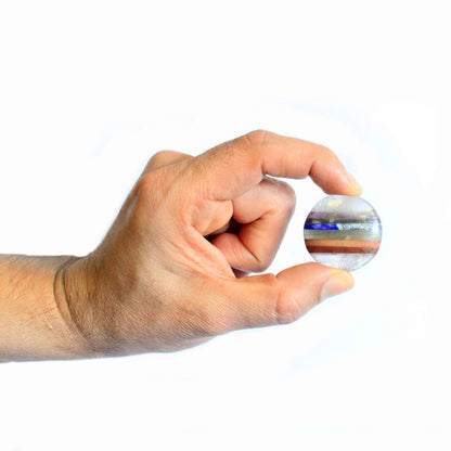 Kristall-Handstein mit Chakren 45 mm