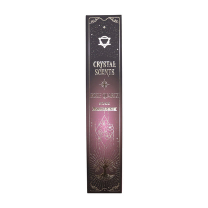 Encens purifiant au parfum de cristal de quartz rose - Rose