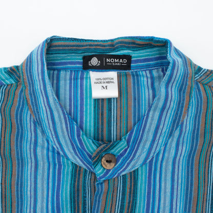 Nomad Sari Camisa de abuelo - Turquesa - Grande