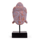 Großer Serenity-Buddha-Kopf auf Ständer - Blaues Kupfer