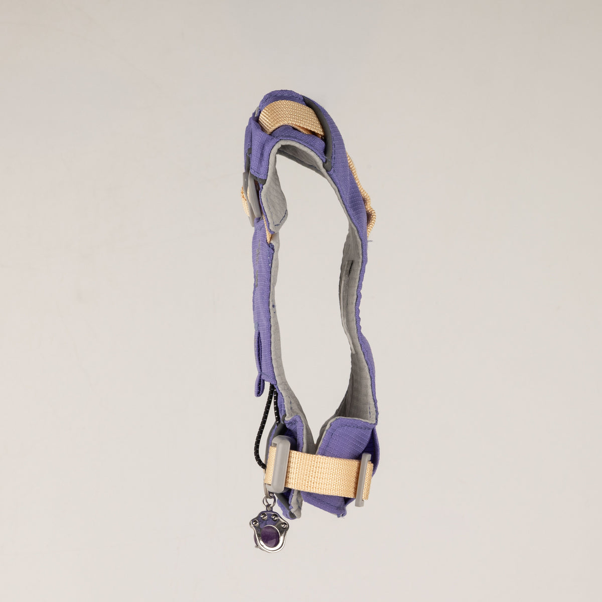 PAW - XS (2-4 kg) Arnés de paso para perros Guardian con malla reflectante - Lavanda - Colgante de amatista