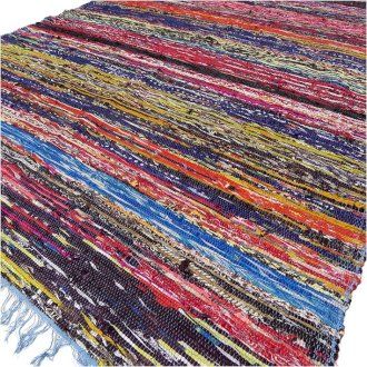 Alfombra Trapo Lujo Azul 153x90cm