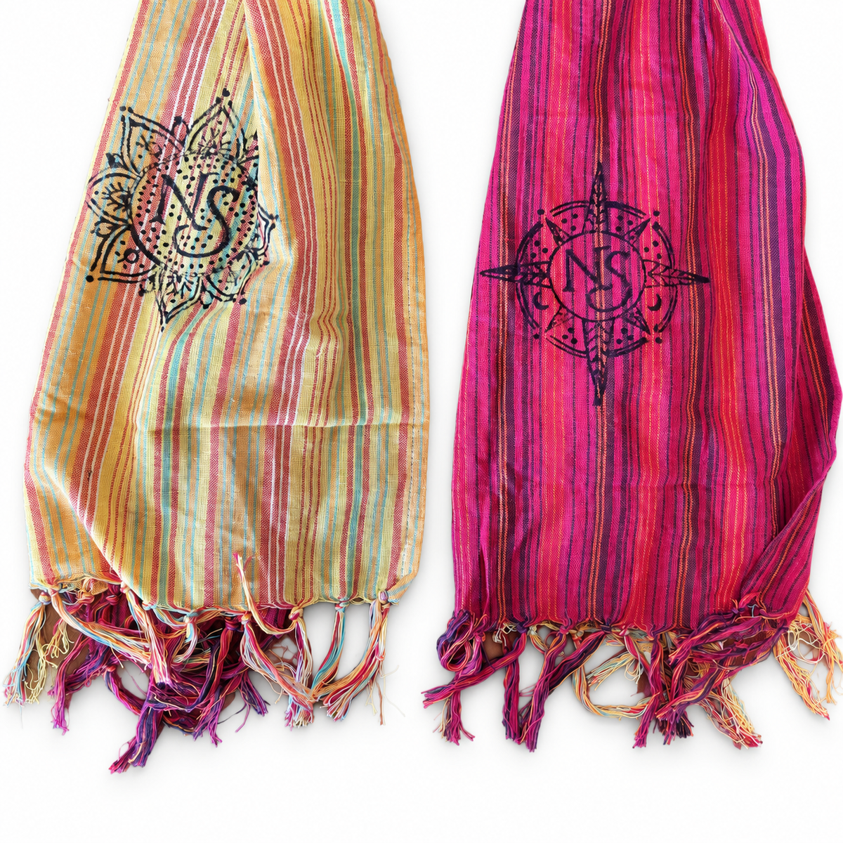 Nomad Sari - Bufanda de bendición de viaje - 170x50cm - Despedida de Katmandú