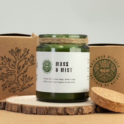 Greenman Woodwick Sojakerze - Moos und Nebel
