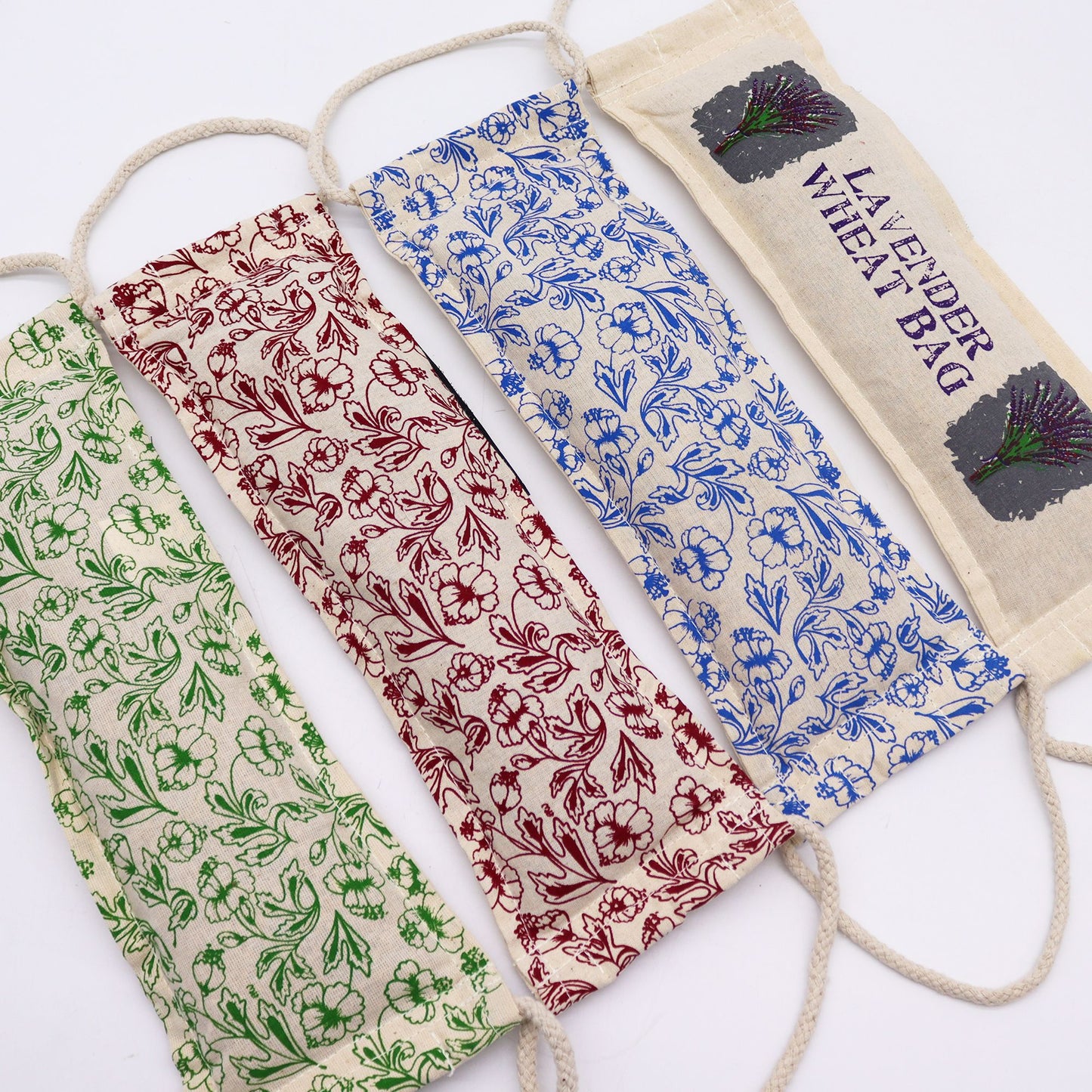 Bolsas Trigo Algodon Natural - Verde